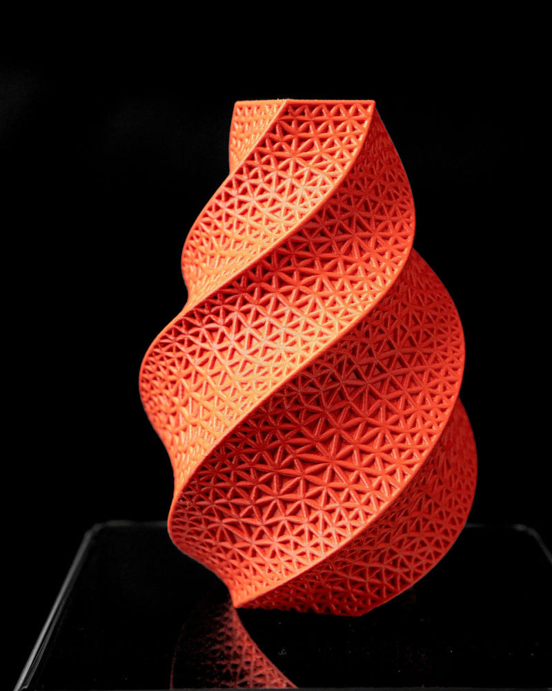 Coral Twist Vase