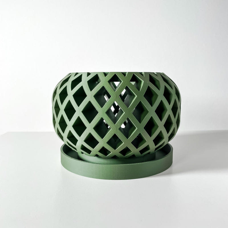 Diamond Drum Orchid Planter