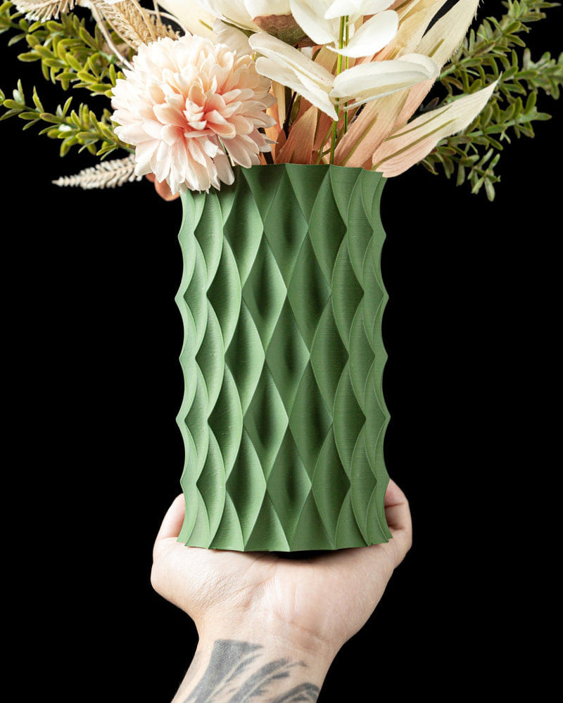 Diamond Quilt Vase