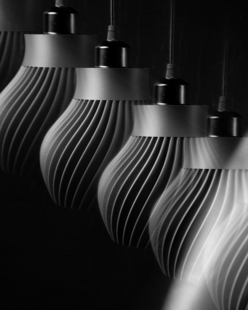 Fine Rib Pendant Light