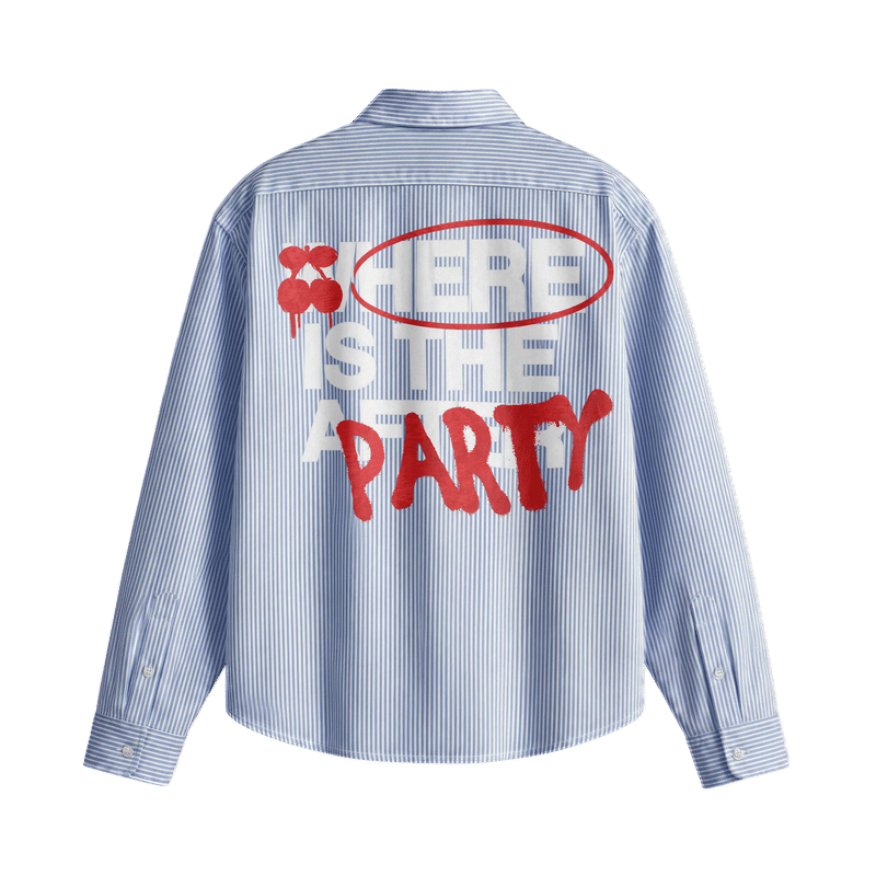 Blacklist Broken Party Blue Stripe Shirt