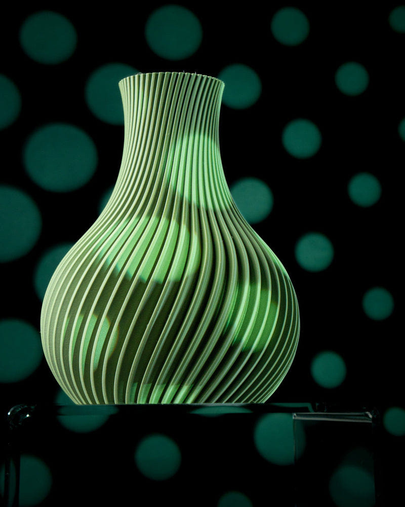 Pleated Bulb Vase