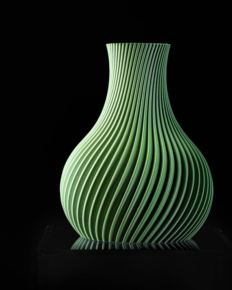 Pleated Bulb Vase