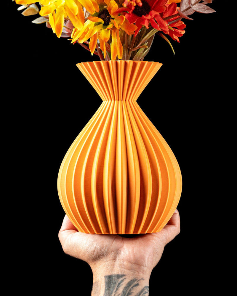 Radial Pleat Vase