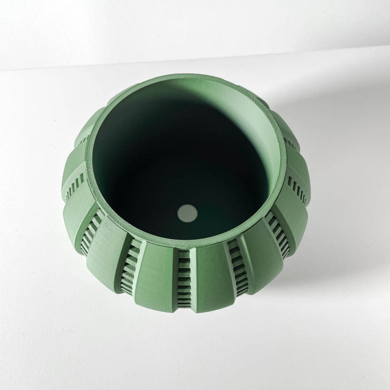 Reeded Globe Planter