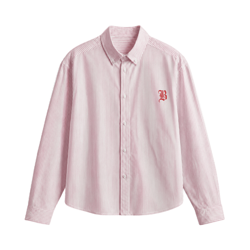 Blacklist Pasta & Wine Pink Stripe Shirt