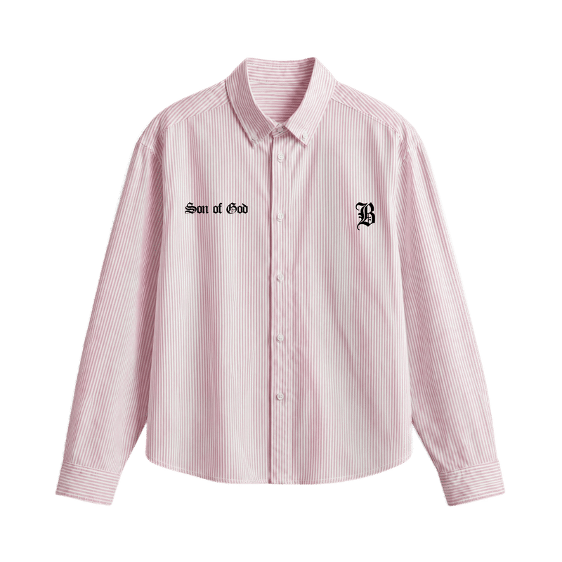 Blacklist Sacred Fleur Pink Stripe Shirt