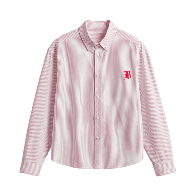 Blacklist Send Flowers Pink Stripe Shirt