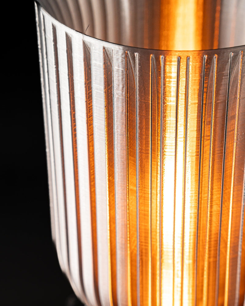 Ribbed Cylinder Table Lamp