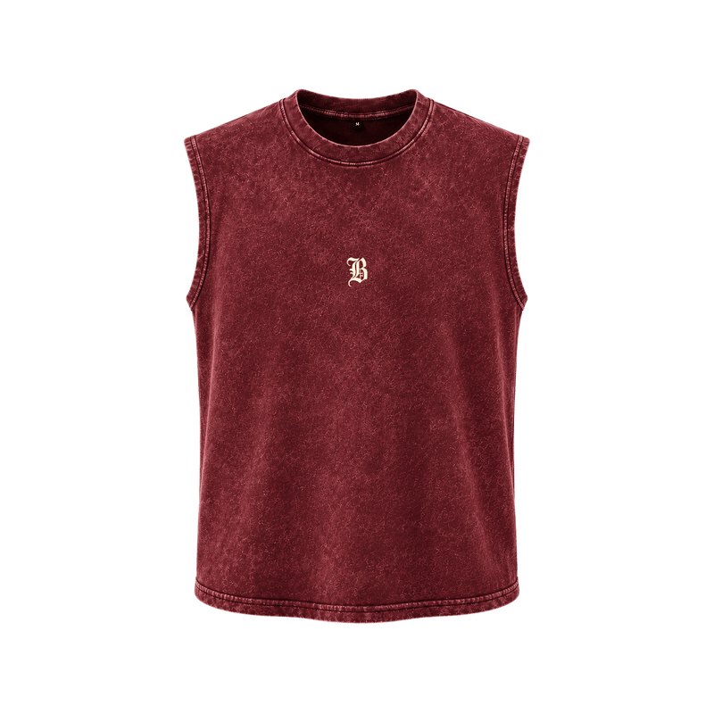 Blacklist Wine Stone Tank Maroon