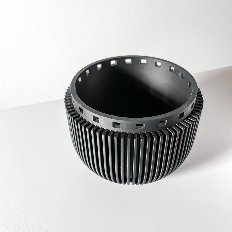 Ribbed Hanging Planter