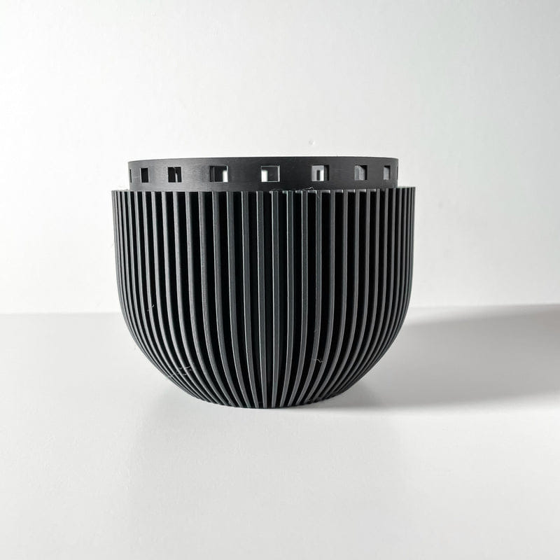 Ribbed Hanging Planter