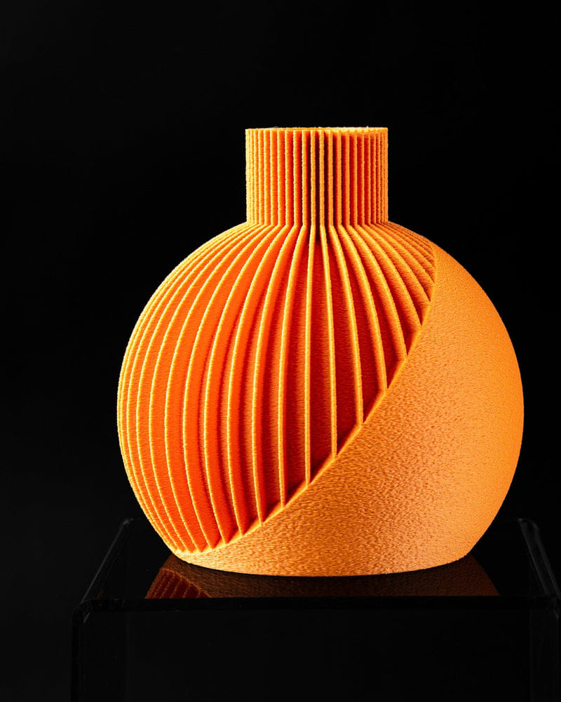 Ribbed Orb Vase