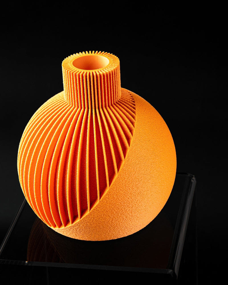 Ribbed Orb Vase