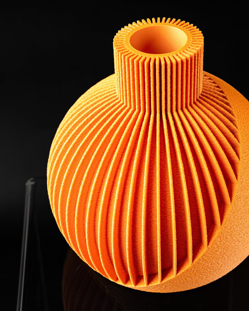Ribbed Orb Vase