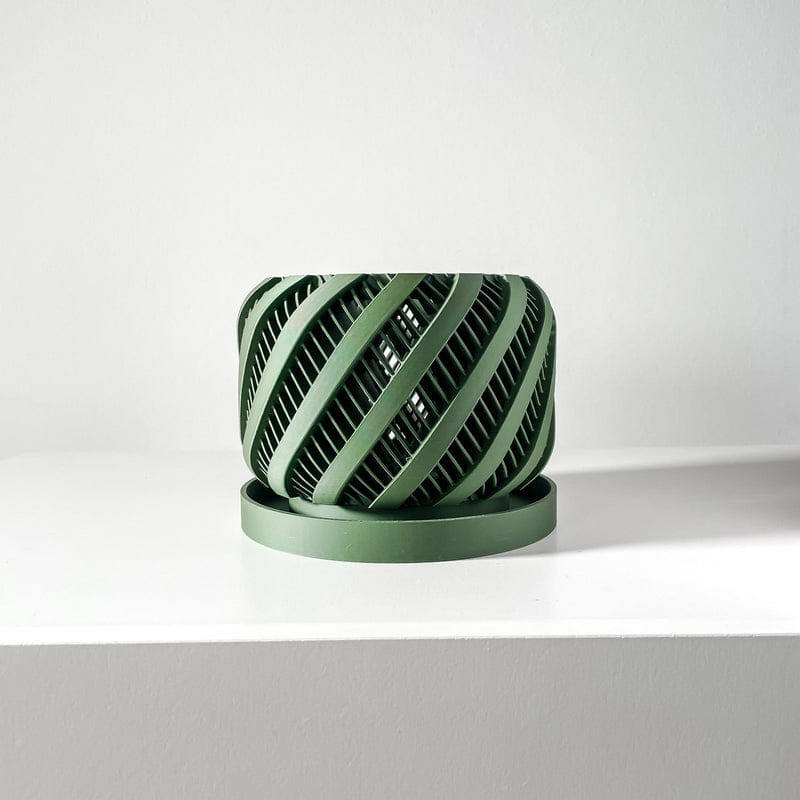 Ribbon Stripe Orchid Planter