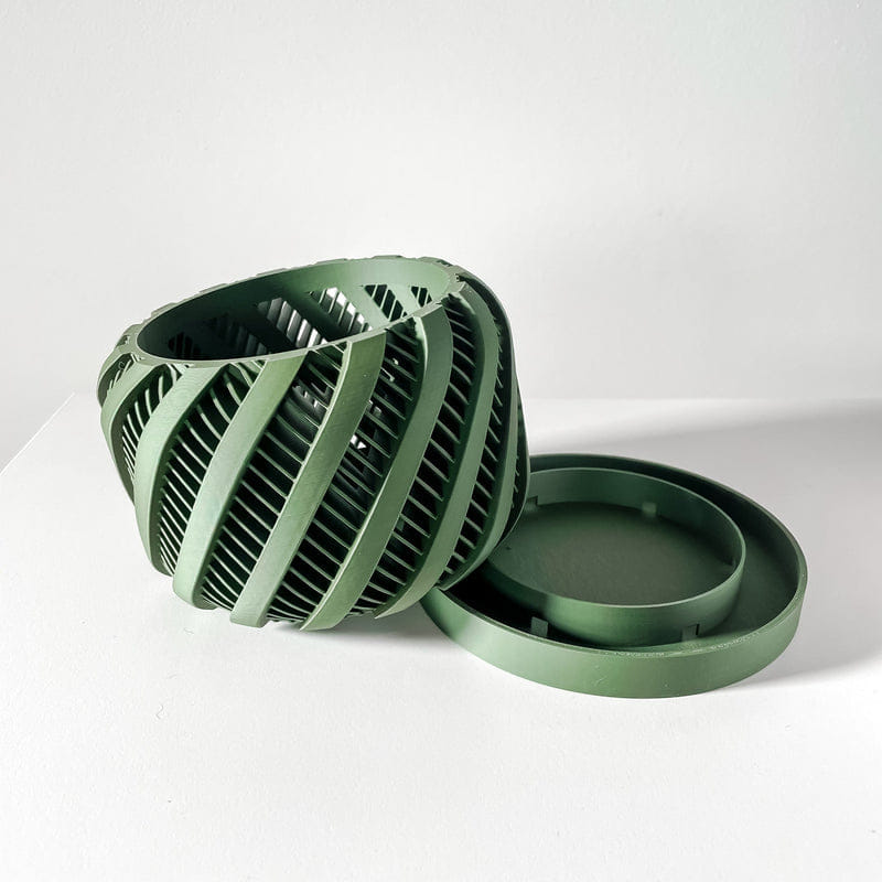 Ribbon Stripe Orchid Planter