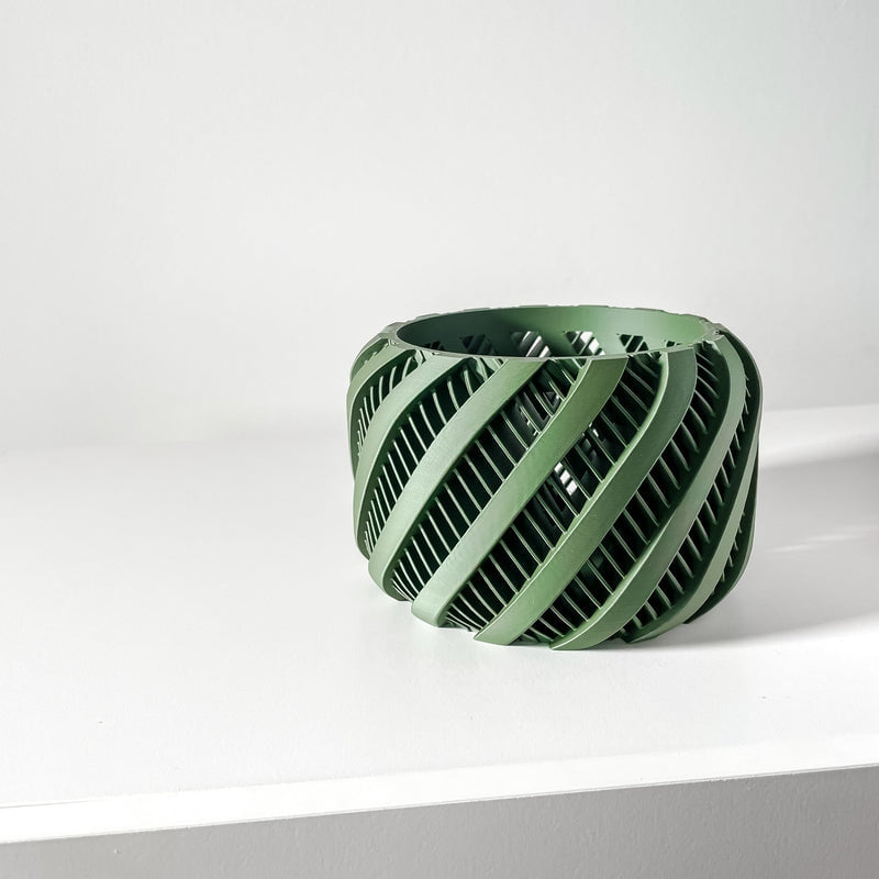Ribbon Stripe Orchid Planter