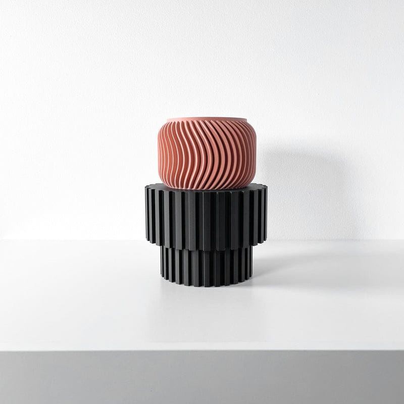 Slat Pedestal Display Stand