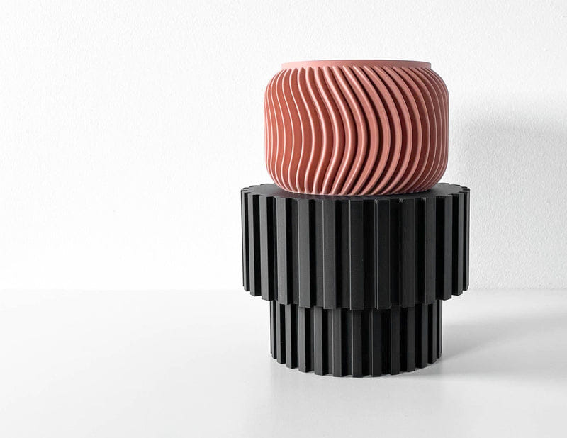 Slat Pedestal Display Stand