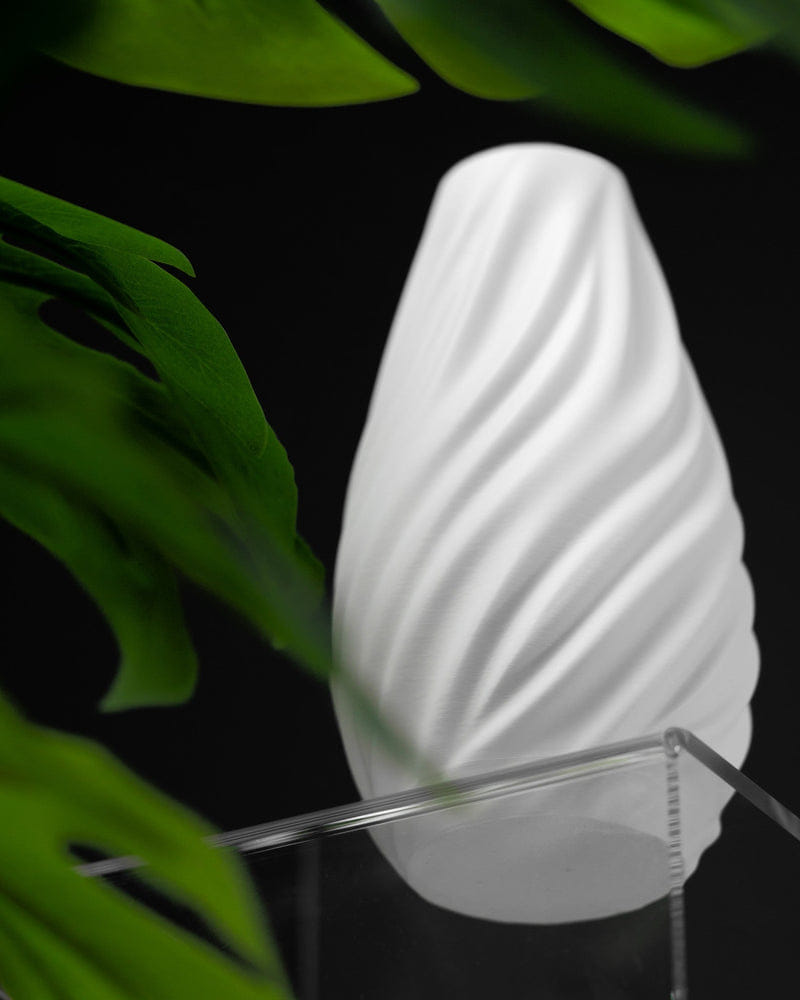 Swirl Fin Teardrop Vase