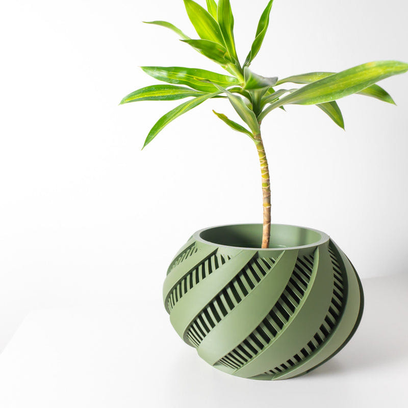 Swirl Slat Planter