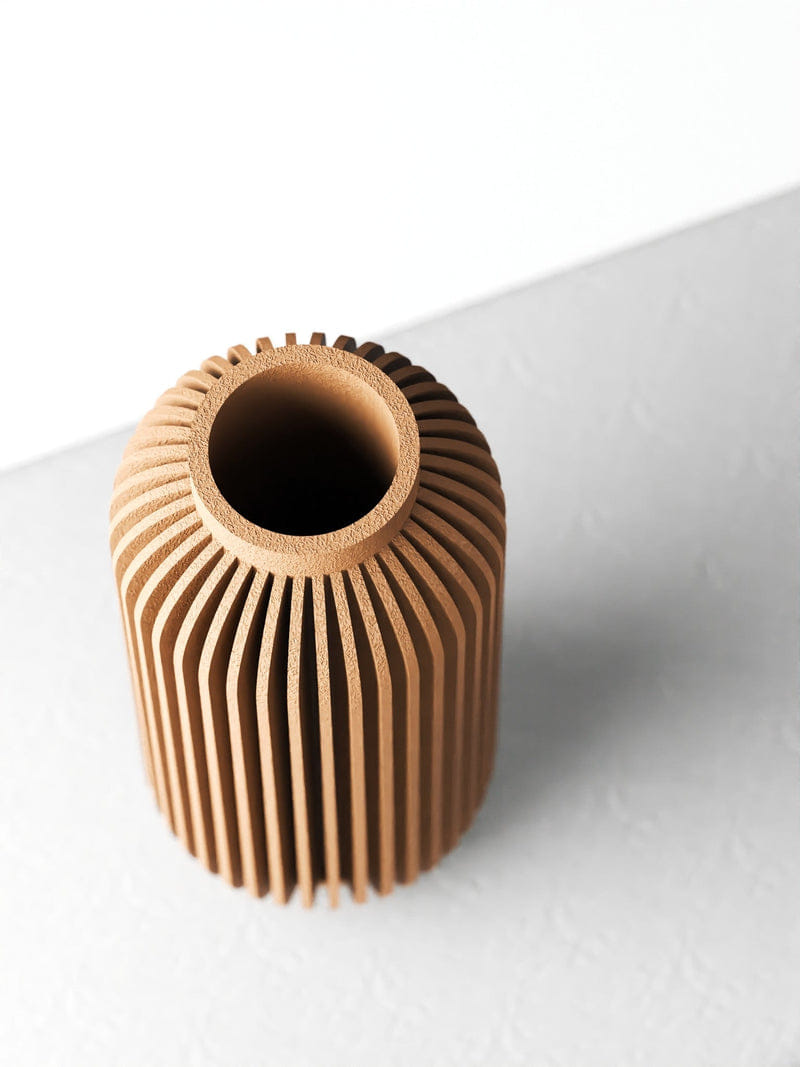Tall Rib Bottle Vase
