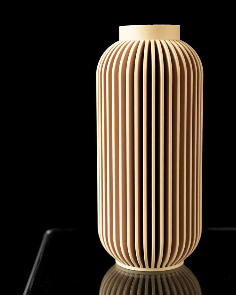 Tall Rib Bottle Vase