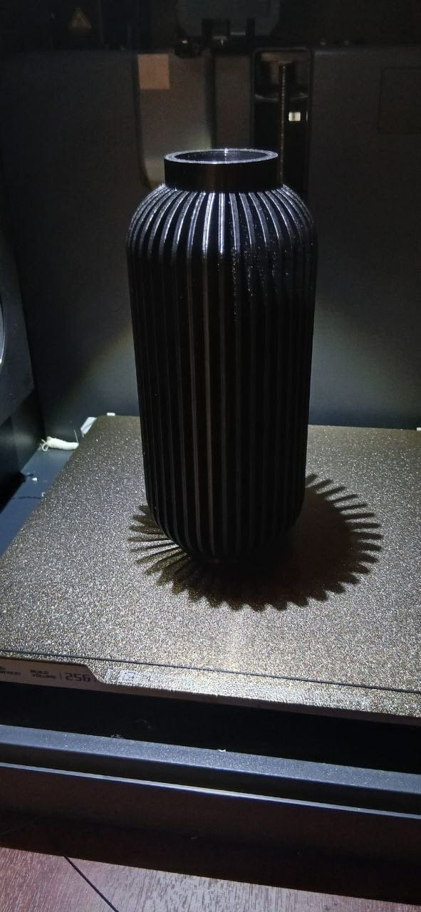 Tall Rib Bottle Vase