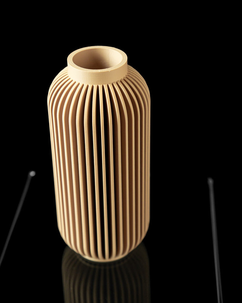 Tall Rib Bottle Vase