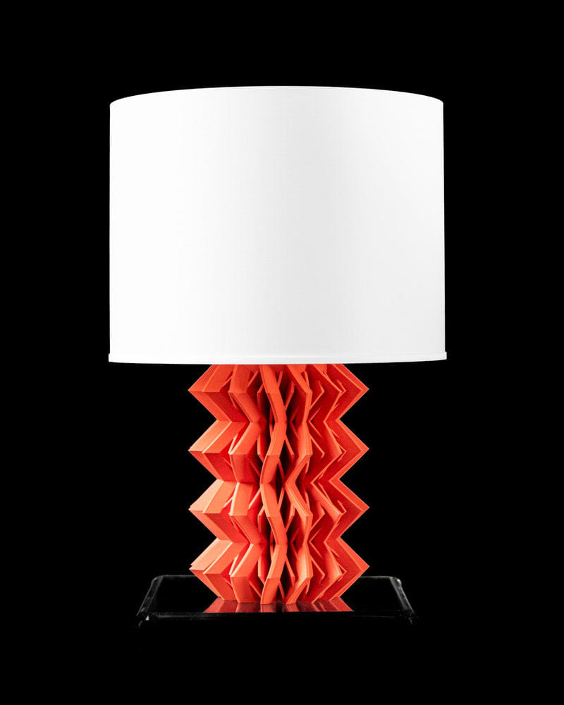 Zigzag Base Table Lamp