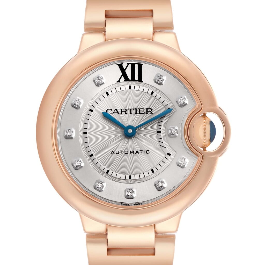 Ballon Bleu (Reference WE902039). A 33mm rose gold diamond-set automatic wristwatch. 2013