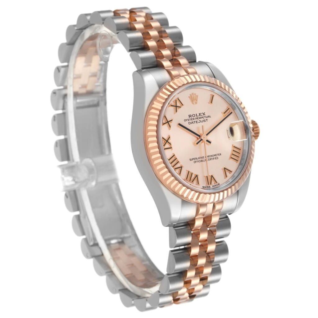 Datejust (Reference 178271). A 31mm stainless steel rose gold automatic wristwatch with date. 2018
