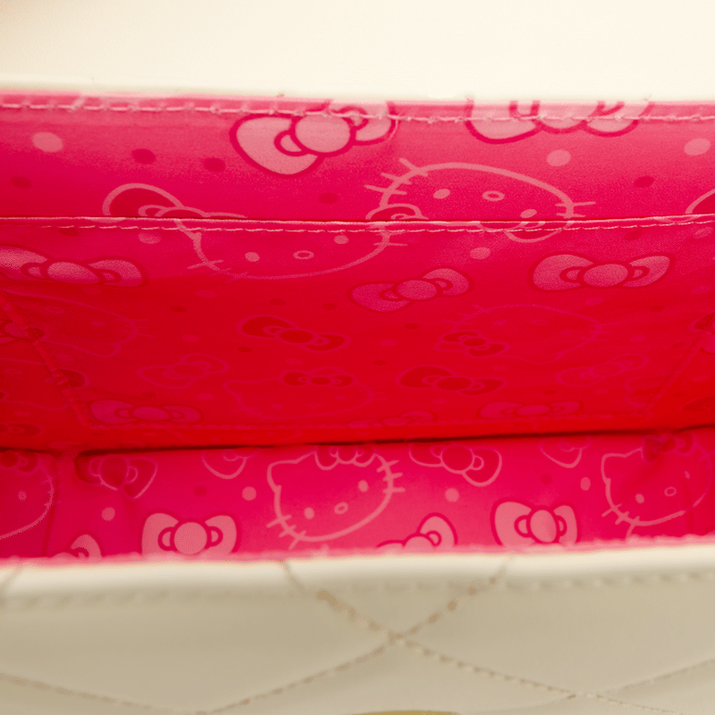 Sanrio Hello Kitty Exclusive Quilted Pearl Handle Crossbody Bag