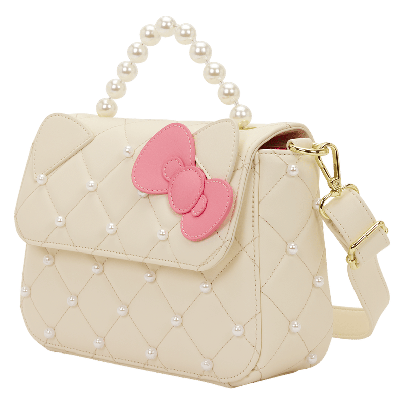 Sanrio Hello Kitty Exclusive Quilted Pearl Handle Crossbody Bag