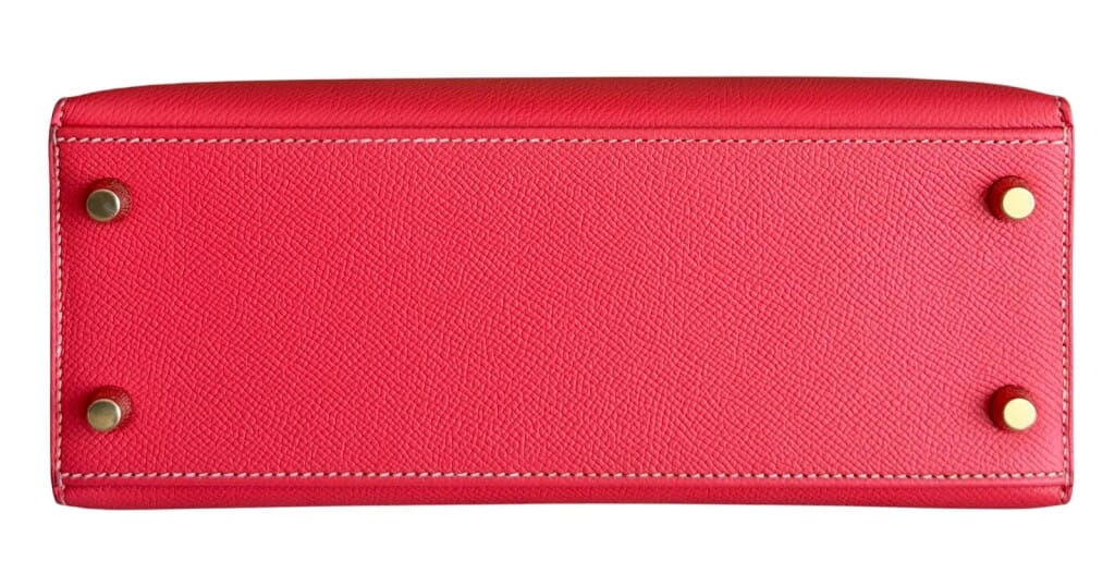 Rose Jaipur and Gold Verso Candy Epsom Sellier Kelly 25 Permabrass Hardware, 2012