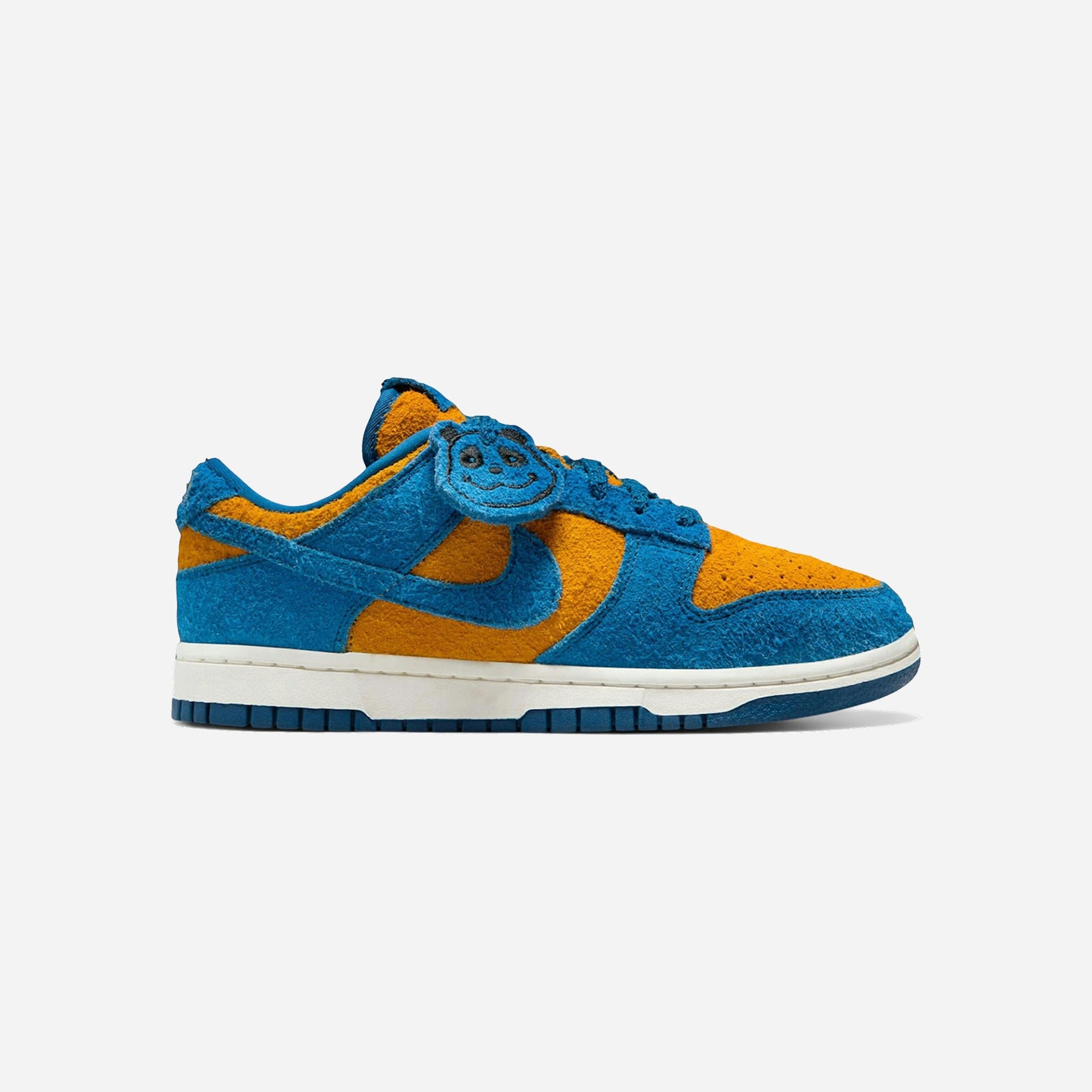 Nike Dunk Low SE Panda-Monium Court Blue Yellow Ochre Suede WMNS