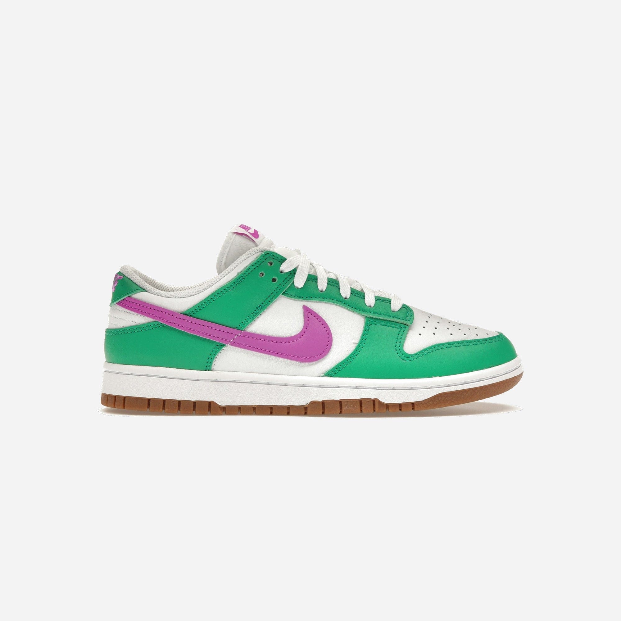 Nike Dunk Low White Stadium Green Fuchsia WMNS