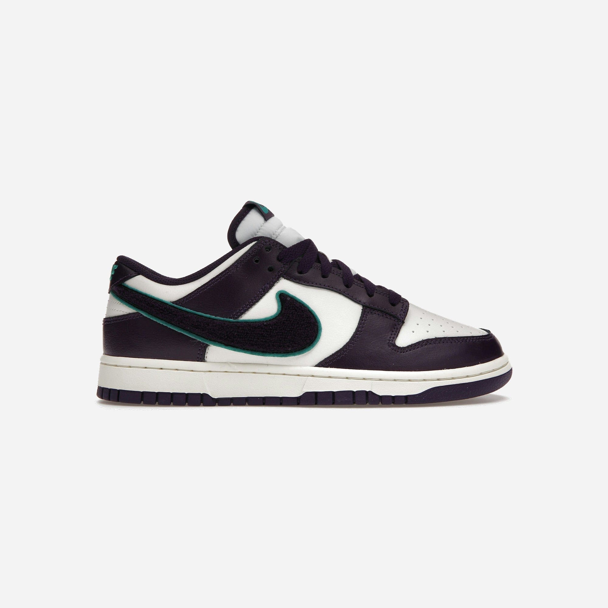 Nike Dunk Low Chenille Swoosh Sail Grand Purple