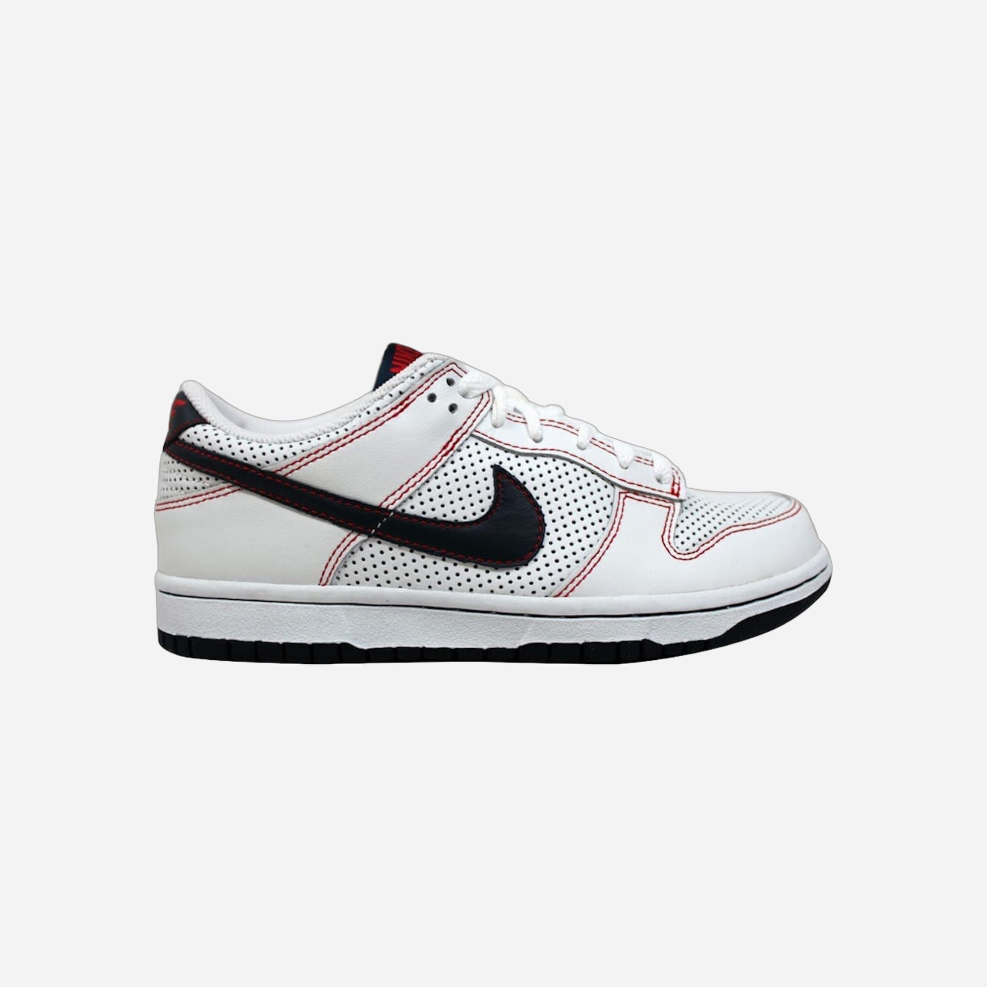 Nike Dunk Low White Obsidian Sport Red WMNS