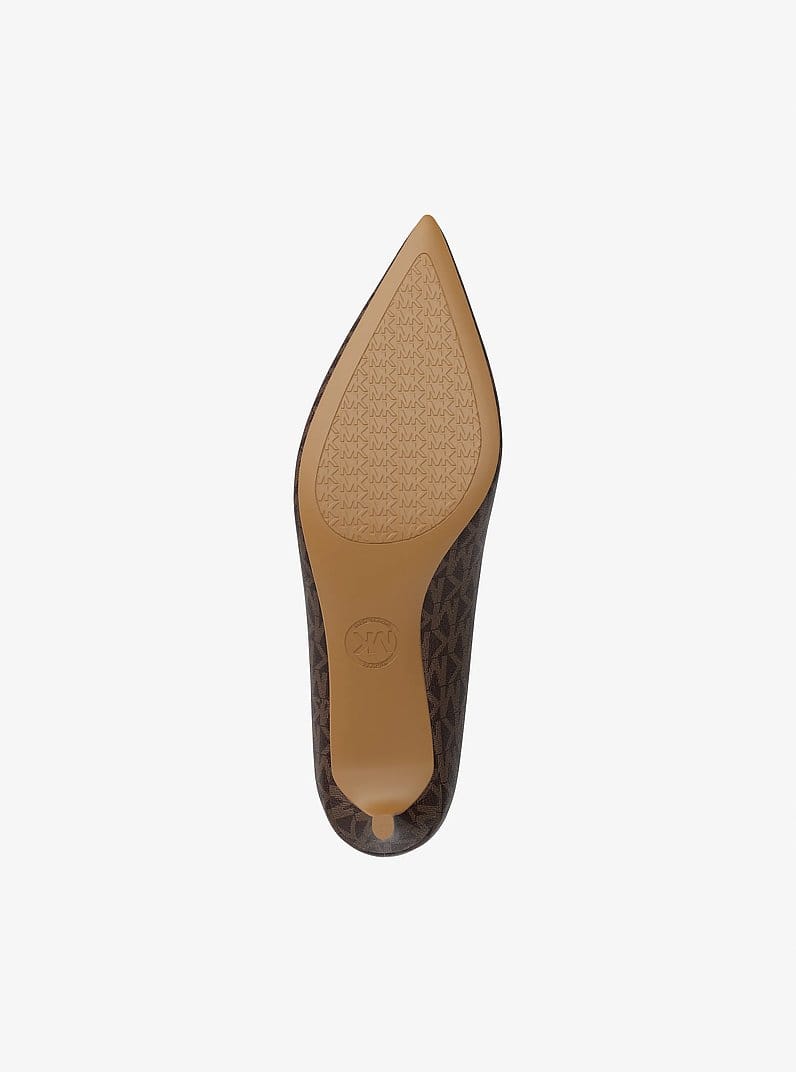 Alina Flex Signature Logo Kitten Heel Pump