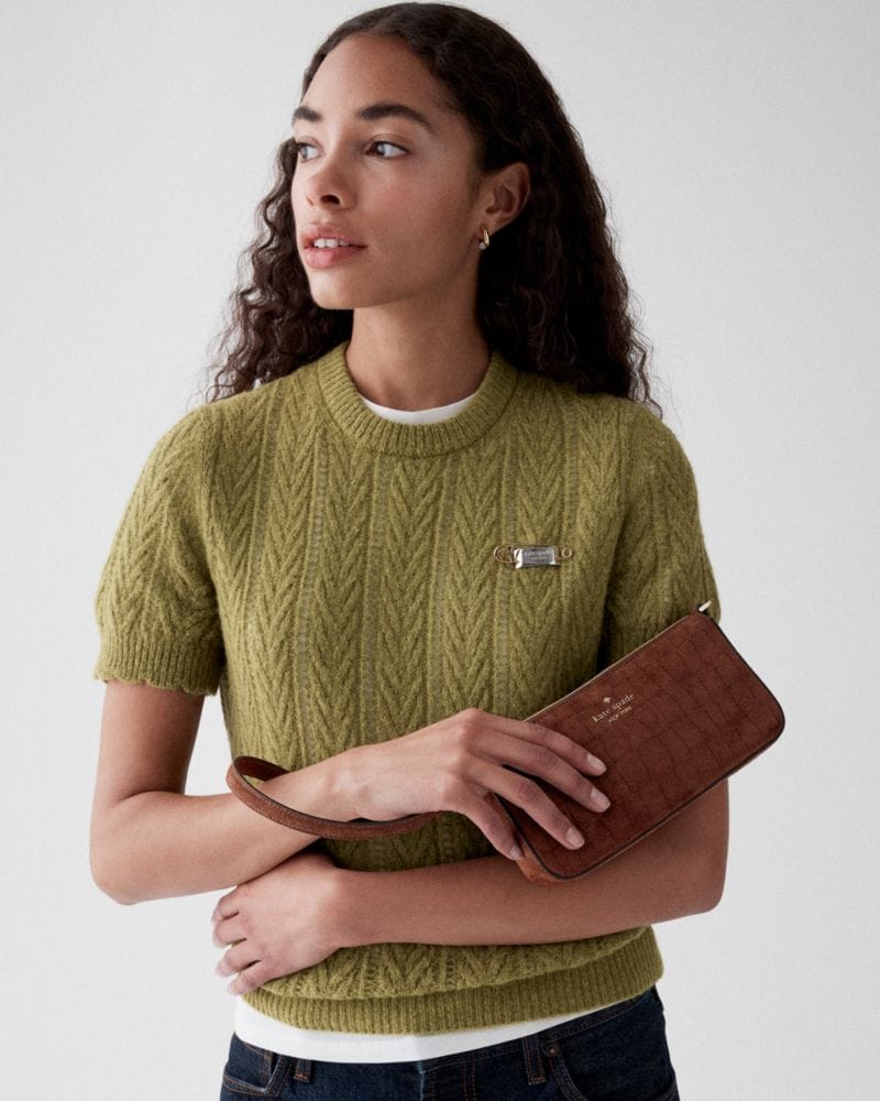 Gemini Suede Croc Mini Bag