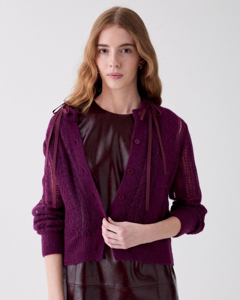 Pointelle Cardigan