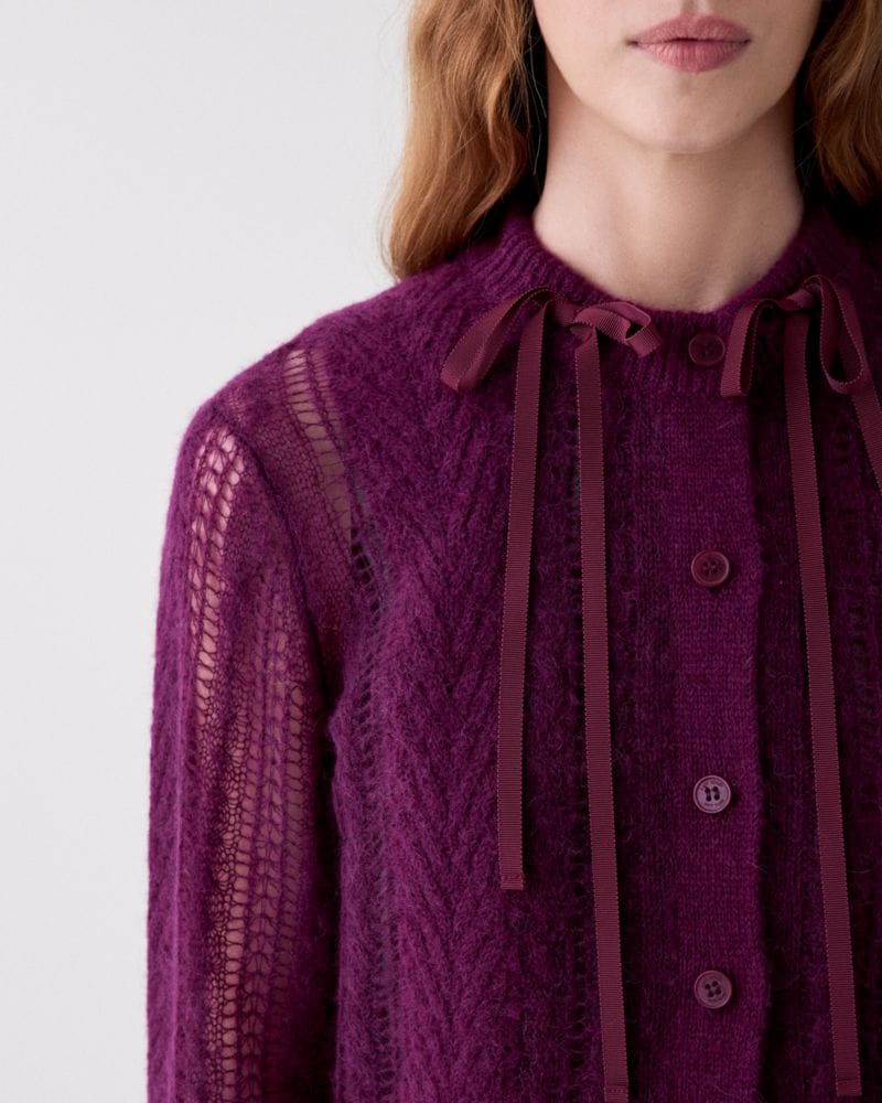 Pointelle Cardigan
