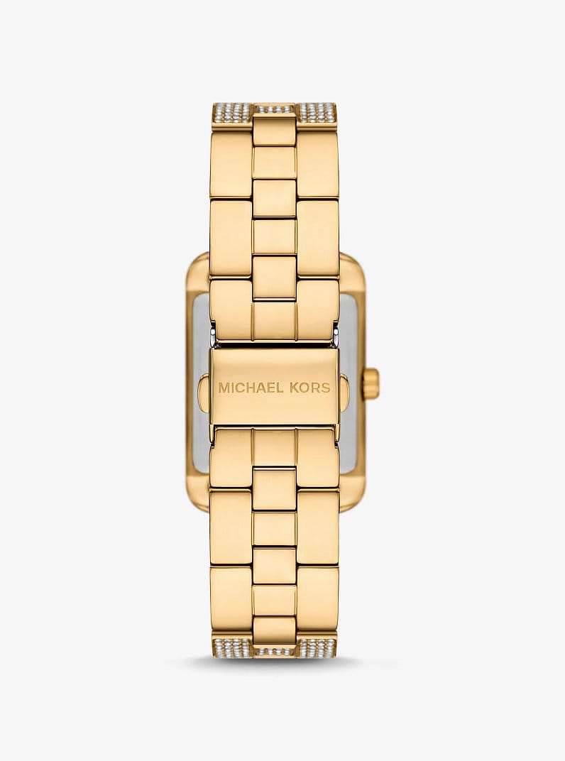 Monroe Pavé Gold-Tone Watch