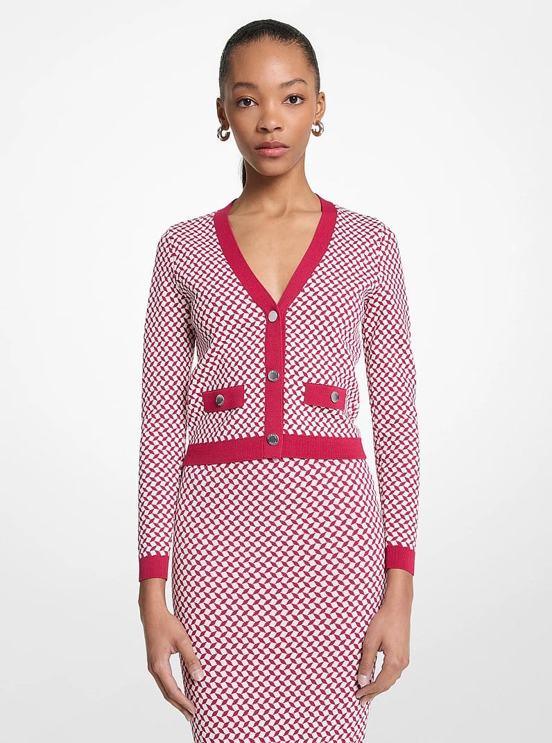 Tile Jacquard Cardigan