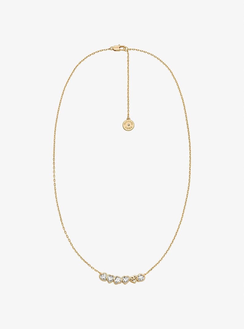 Cubic Zirconia Hearts Necklace