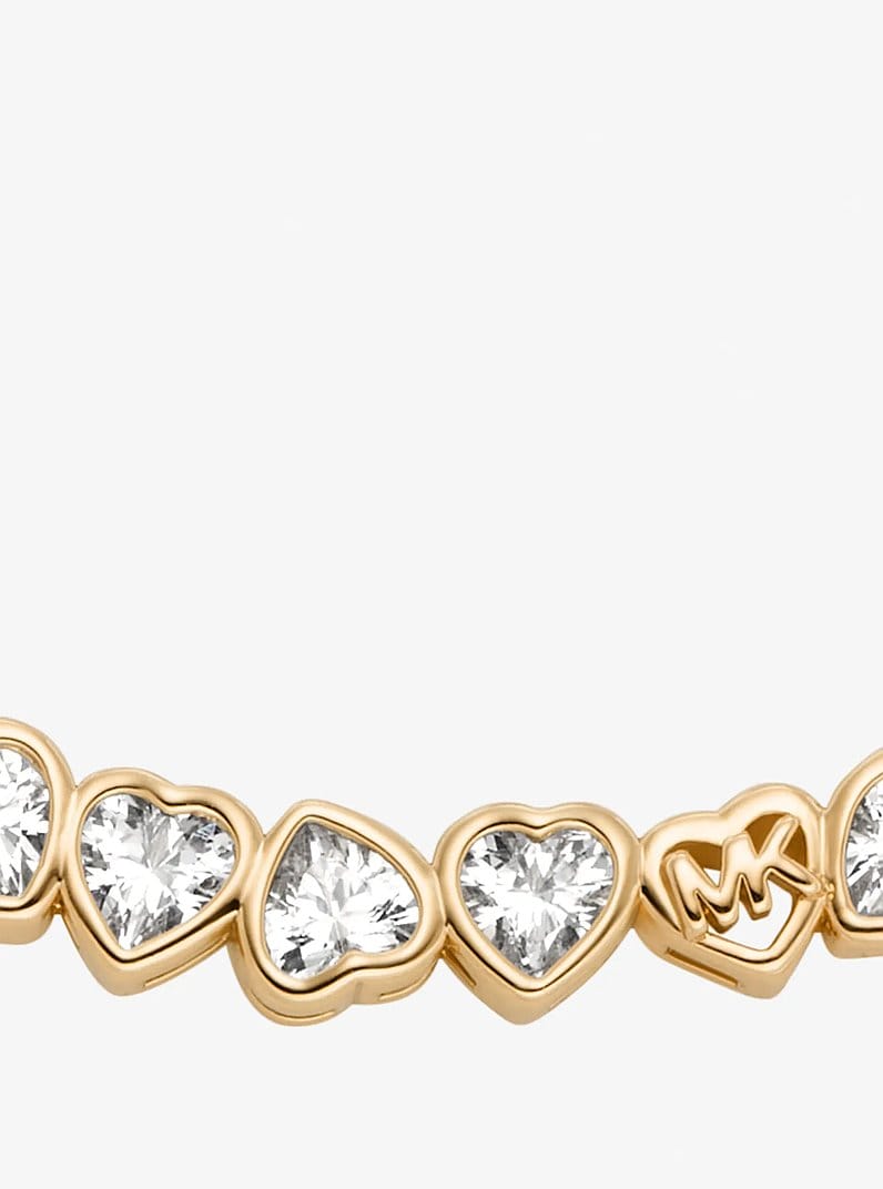 Cubic Zirconia Hearts Necklace