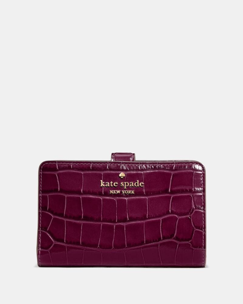 Croc Embossed Medium Bifold Wallet