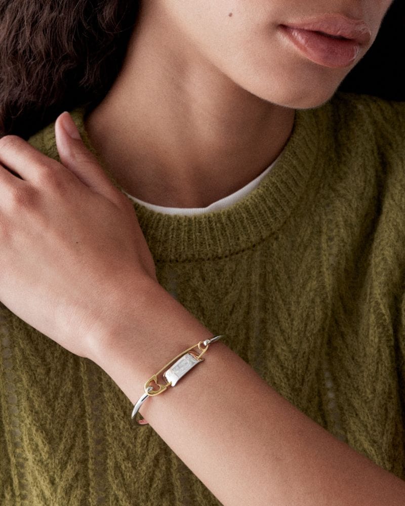 Bits And Baubles Sam Tag Safety Pin Bangle